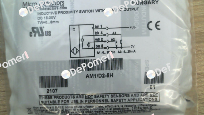 AM1/D2-5H Micro Detectors / Diell (now Datasensing)