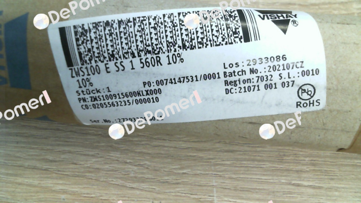 ZWS100ESS 560R 10% Vishay