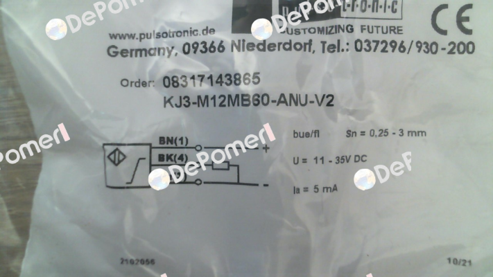 p/n: 08317143865, Type: KJ3-M12MB60-ANU-V2 Pulsotronic