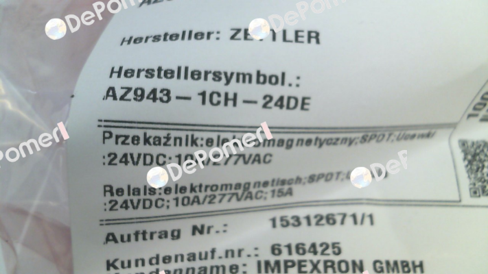 AZ943-1CH-24DE Zettler