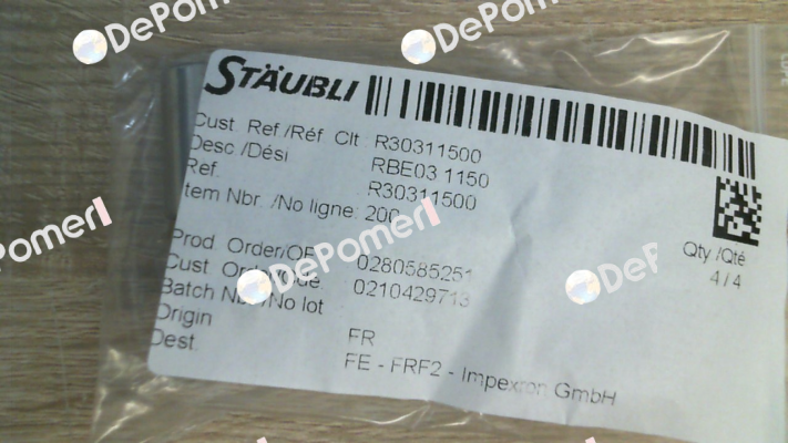 RBE03.1150 / R30311500 Staubli