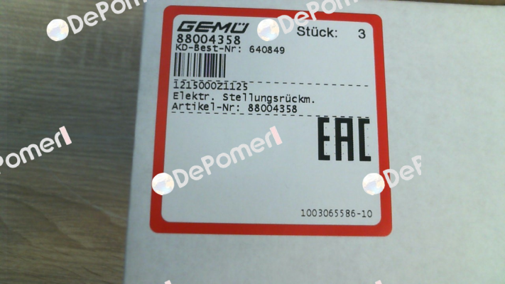 1215000Z1125 Gemü