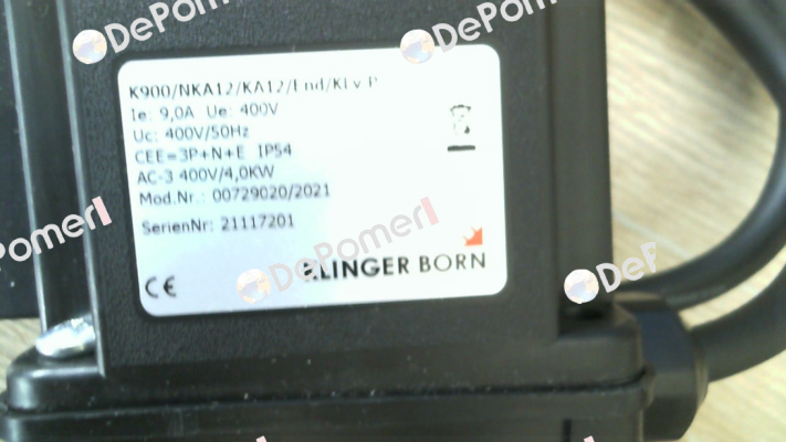 K900/NKA12/KA12/KLvP/End/3Ph-400V (0072.9020) Klinger Born