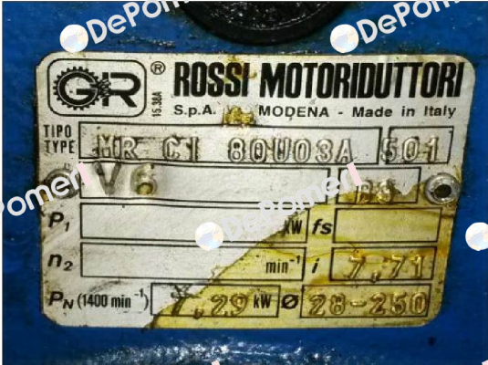 MR CI 80 UO3A - 28x250 - 7,71 Rossi