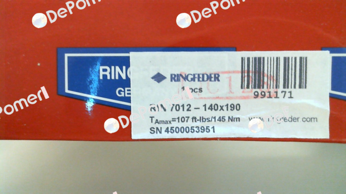 RFN7012 140X190 Ringfeder