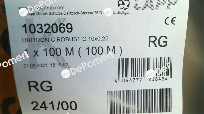 1032069 (roll x100 meters) Lapp Kabel