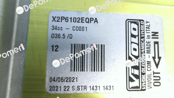 X2P6102EQPA Vivoil Oleodinamica Vivolo