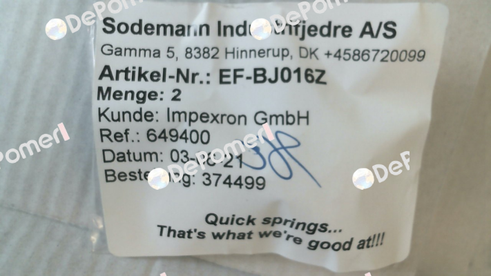 EF-BJ016Z Sodemann