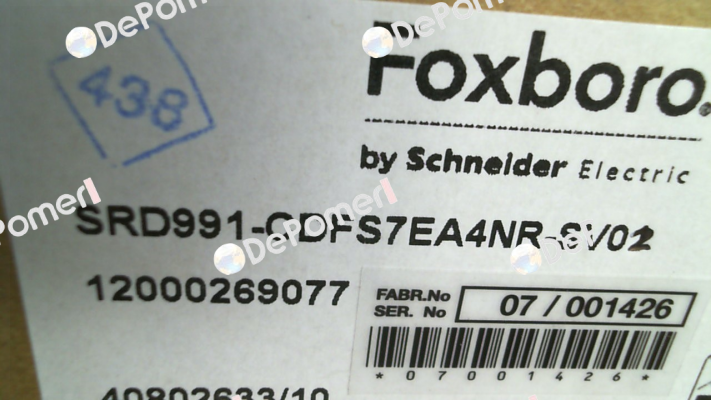 SRD991-CDFS7EA4NR-SV02 Foxboro