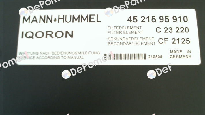 4521595910 Mann Filter (Mann-Hummel)