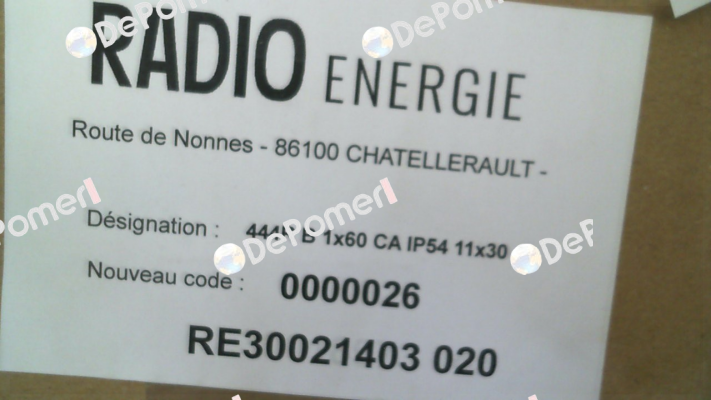 PRE0042 // REO444R1B0,06CA Radio Energie