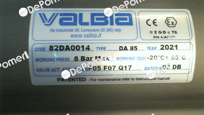 DA85 Valbia