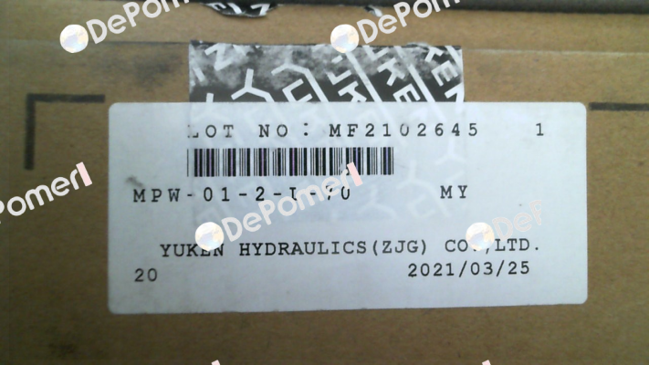 MPW-01-2-L-70 Yuken