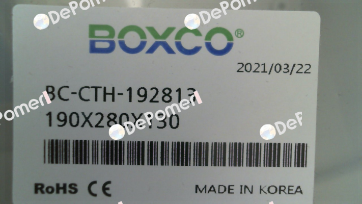 BC-CTH-281913 BOXCO Inc.