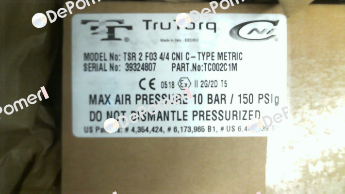 TSR 2 F03 4/4 CNI C (TC002C1M) Trutorq