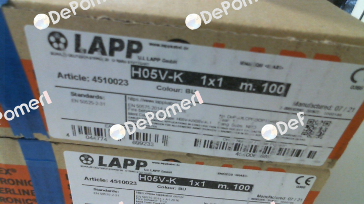 4510023 (H05V-K 1X1 BU) Lapp Kabel