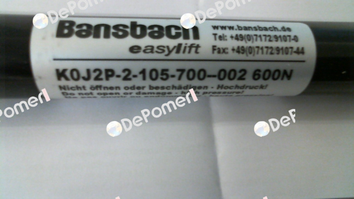 K0J2P-2-105-700--002/600N Bansbach