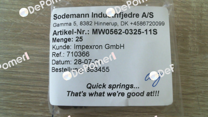 MW0562-0325-11S Sodemann