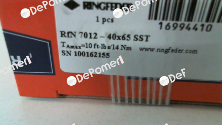 RFN7012 40X65 SST Ringfeder