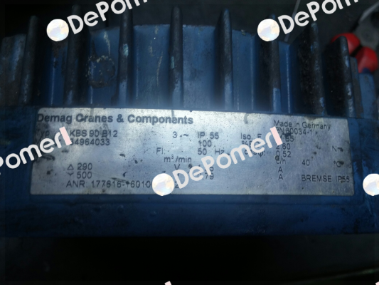 Brake disc for Ty KBS 90 B12  Demag