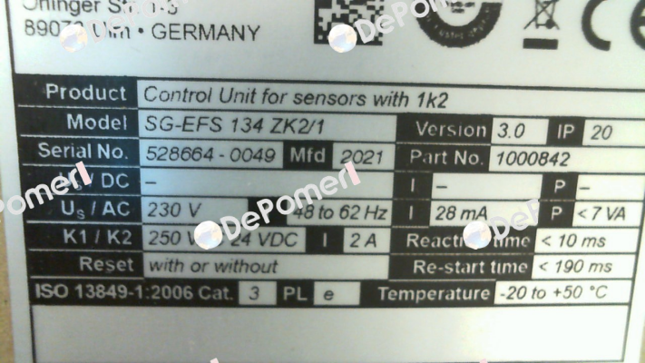 SG-EFS 134 ZK2/1(1000842) Mayser