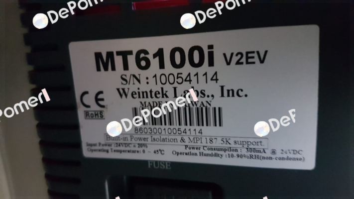 MT6100I V2EV -obsolete, alternative - MT8102iE  Weintek