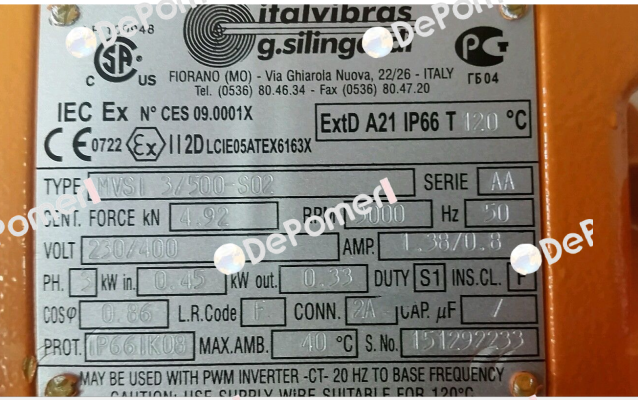 MVSI 3/500-S02 Italvibras