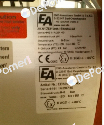 ZAD10027 End Armaturen