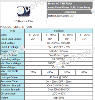 TSR-75AA  Fotek