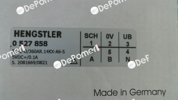 p/n: 0527858, Type: RI32-O/  360AR.14KX-A6-S Hengstler