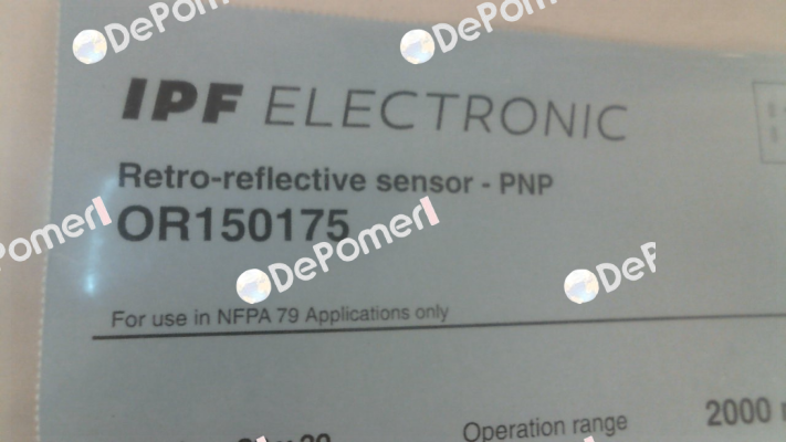 OR180106 IPF Electronic