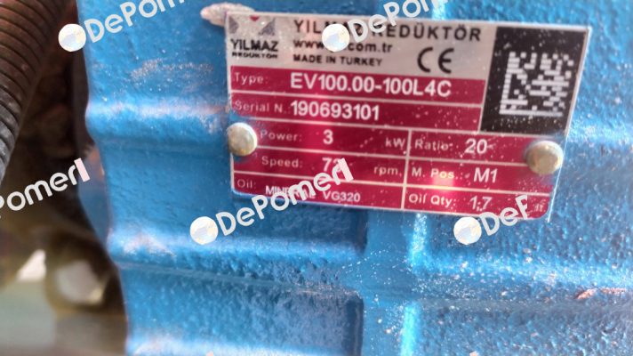 EV100.00-100L/4 Yılmaz Redüktör