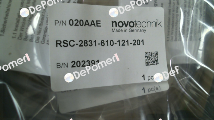 RSC 2831-610-121-201 Novotechnik