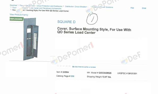 QOC342MQS Square D (Schneider Electric)