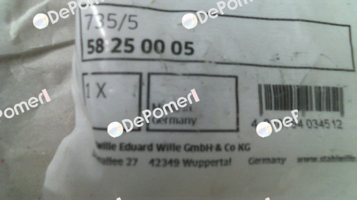 P/N: 58250005 Type: 735/5 Stahlwille