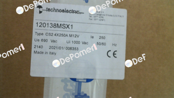 120138MSX1 / CS2P Technoelectric