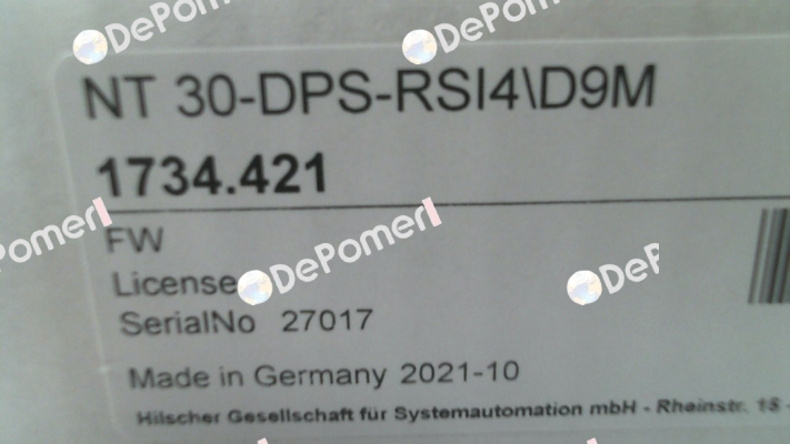 NT 30-DPS-RSI4/D9M Hilscher