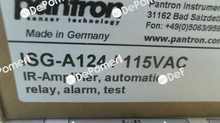 p/n: 9ISG112, Type: ISG-A124/115VAC Pantron