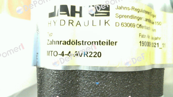 MTO-4-4-AVR220 Jahns hydraulik