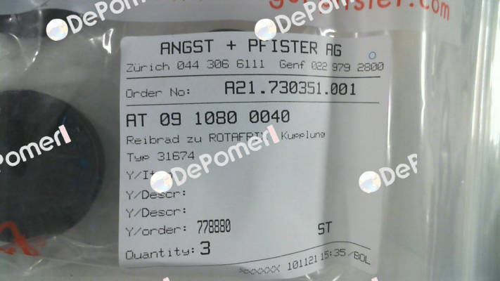 0910800040 Angst-Pfister