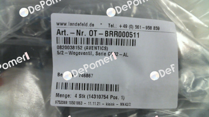 0820038152 (CD02-5/2AS-024DC) Aventics