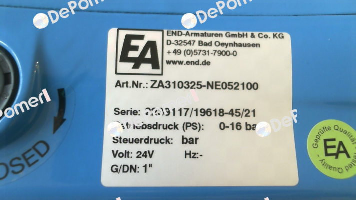 ZA310325-NE052100 End Armaturen