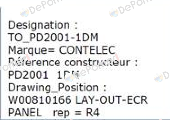 PD2001 - 1DM 1KO/1KO/J - OEM  Contelec