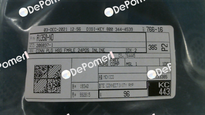 206837-1 TE Connectivity (Tyco Electronics)