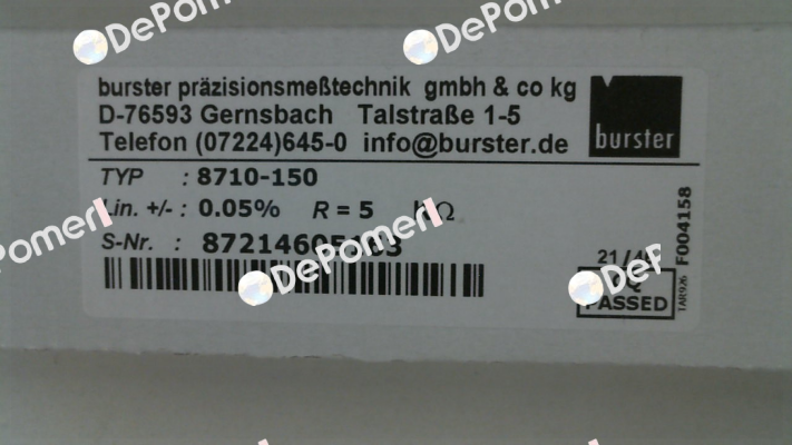 8710-150 Burster