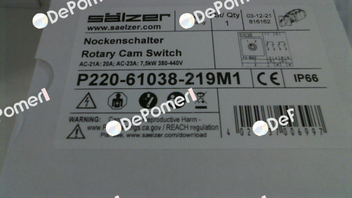 P220-61038-219M1 Salzer