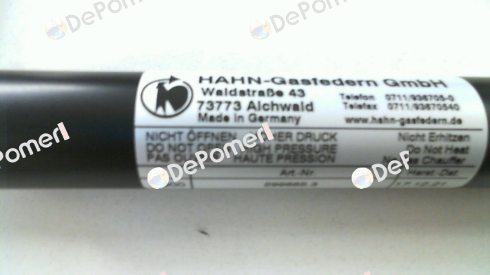 G14-28ST-23282 Hahn Gasfedern
