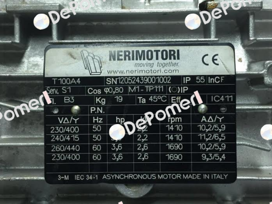 T100A 2,2 4P B3 MULT+UL+CSA Neri Motori