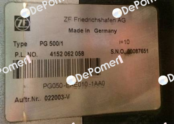  PG 500/1  ZF Friedrichshafen