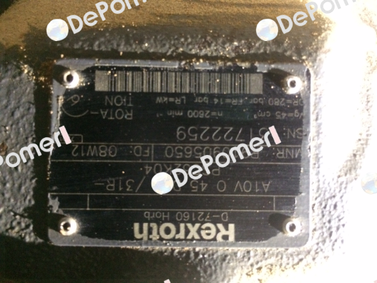 R910905650 / 	A  A10V O 45 DFR /31R-PSC62K04  Rexroth